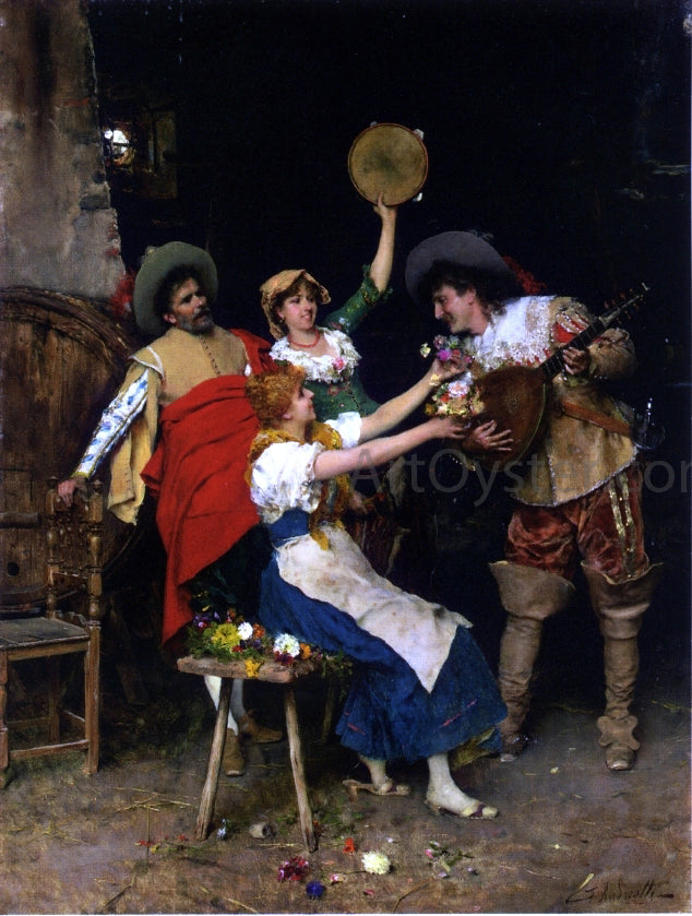 Federico Andreotti Flowers for Music - Canvas Print