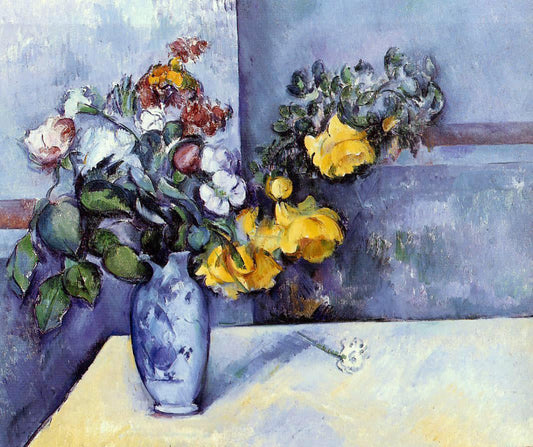 Paul Cezanne Flowers in a Vase - Canvas Print