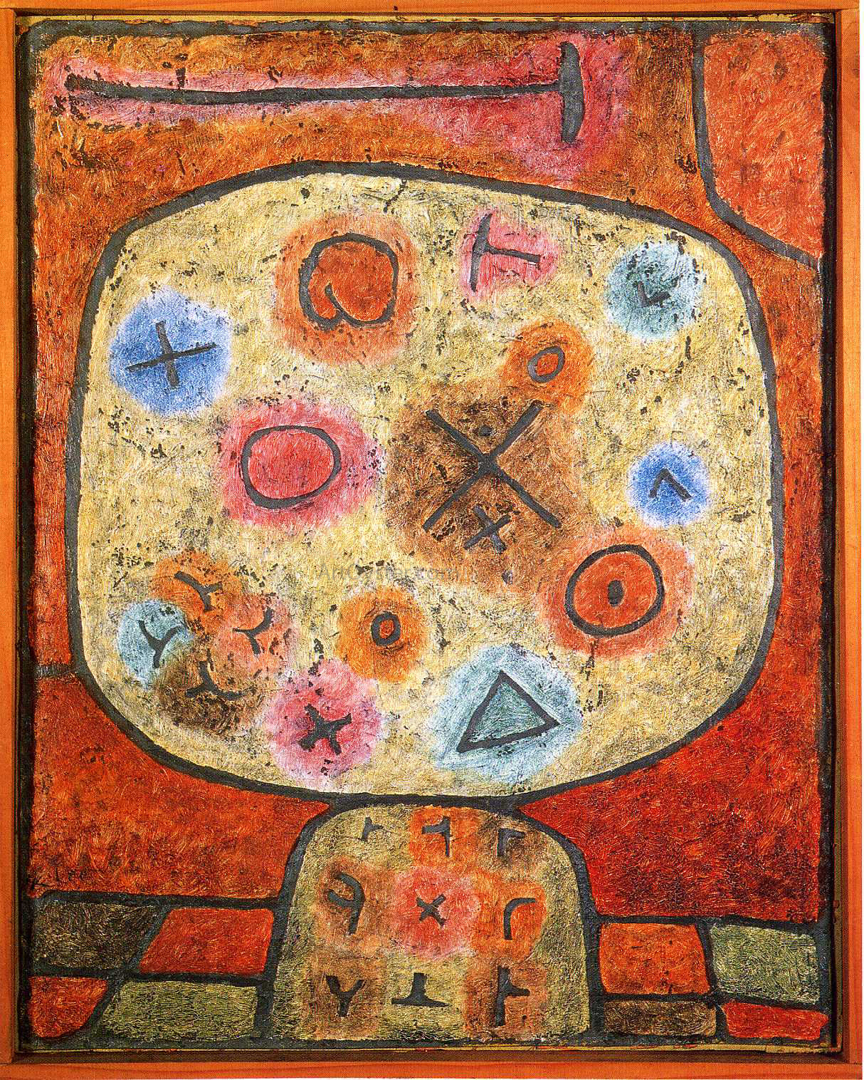 Paul Klee Flowers in Stone - Canvas Print