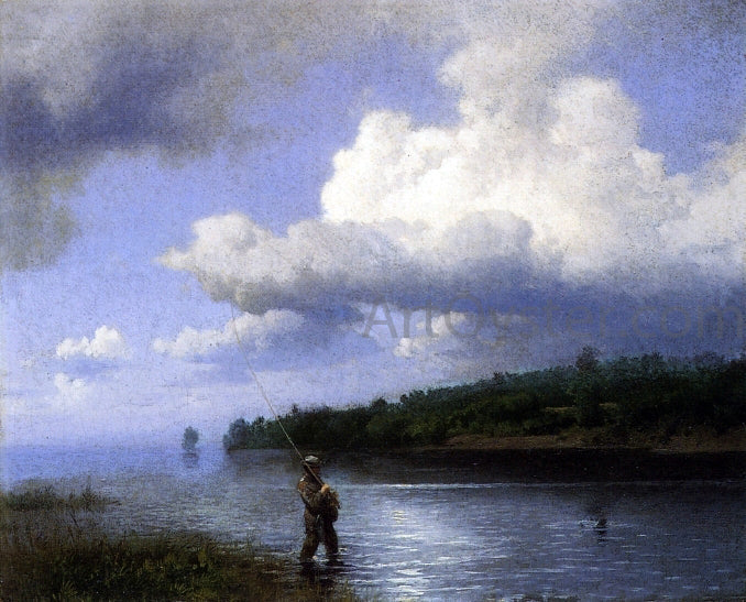 Herman Herzog Fly Fishing - Canvas Print