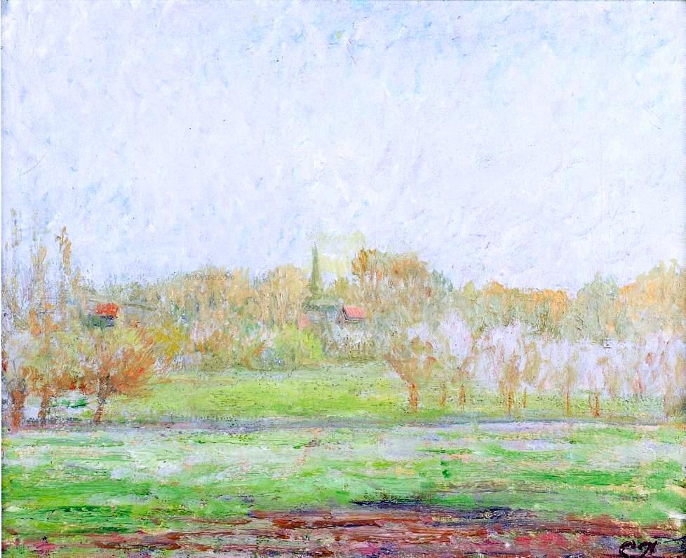 Camille Pissarro Fog in Eragny - Canvas Print