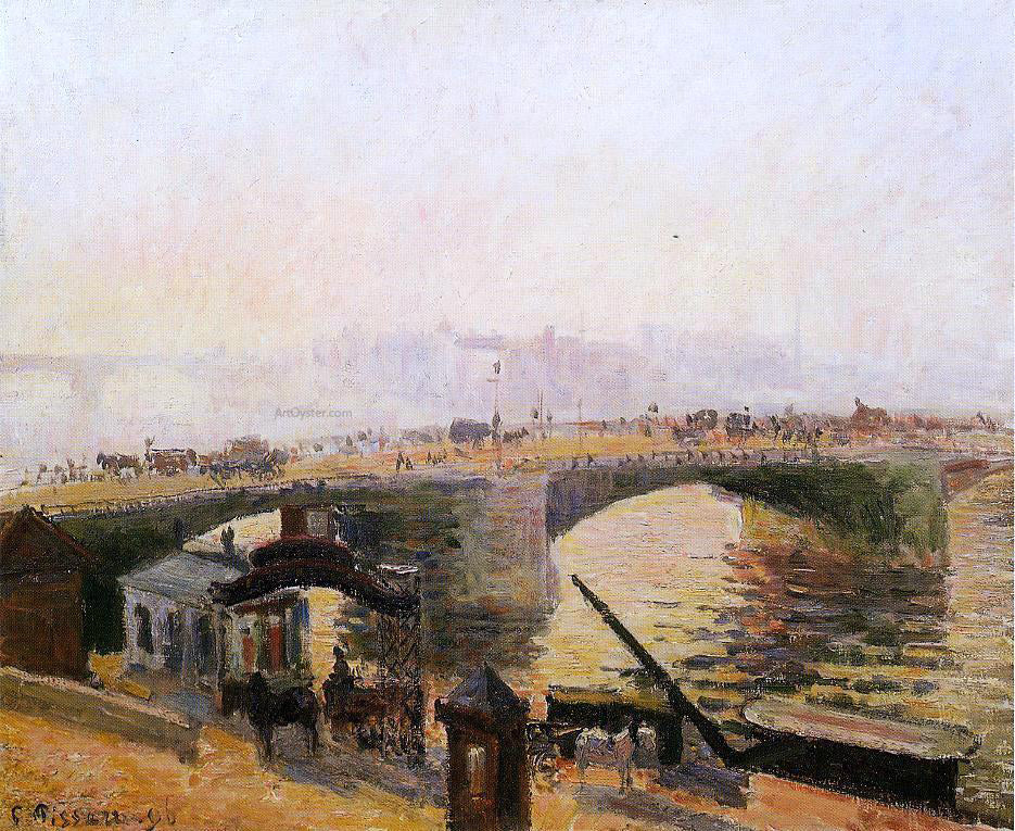 Camille Pissarro Fog, Morning, Rouen - Canvas Print