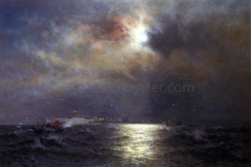 Charles Dorman Robinson Fog Storm on the Bay - Canvas Print