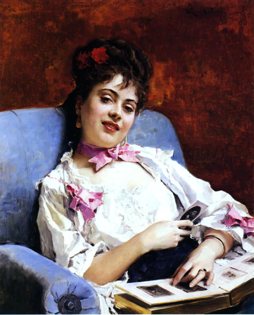 Raimundo de Madrazo Y Garreta Fond Memories - Canvas Print
