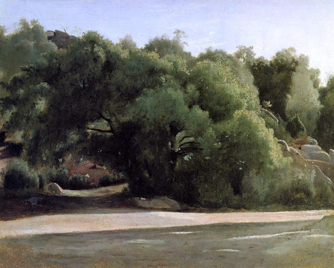 Jean-Baptiste-Camille Corot Fontainebleau - the Chailly Road - Canvas Print