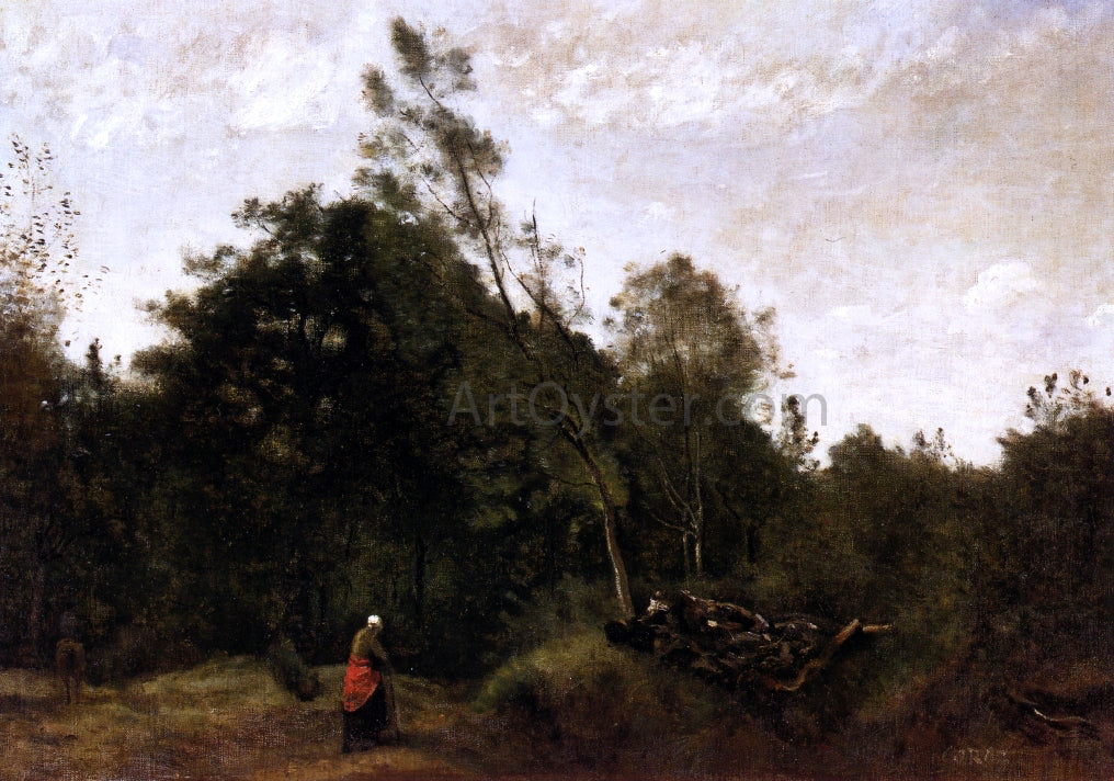Jean-Baptiste-Camille Corot Forest Clearing in the Limousin - Canvas Print