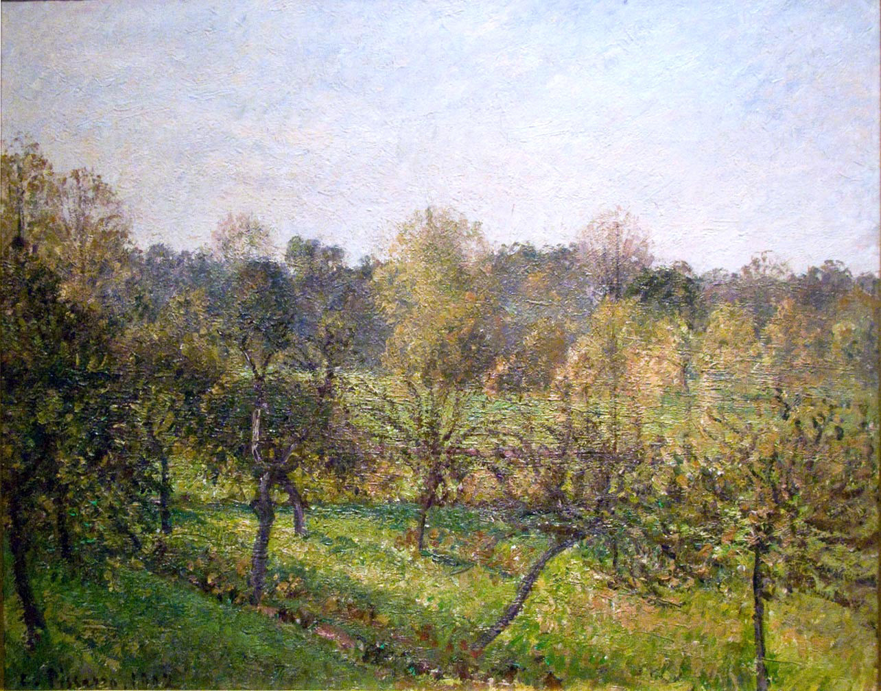 Camille Pissarro Forest in Evening - Canvas Print