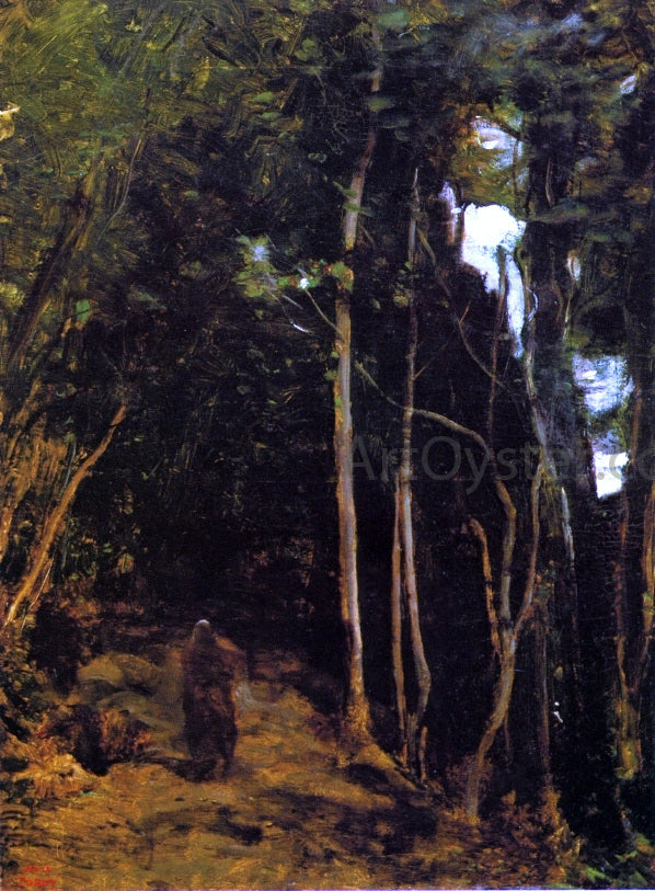 Jean-Baptiste-Camille Corot Forest in Fontainbleau - Canvas Print