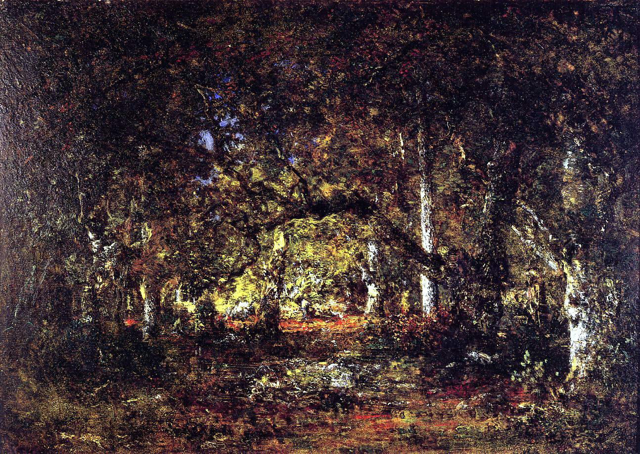 Theodore Rousseau Forest Interior - Canvas Print