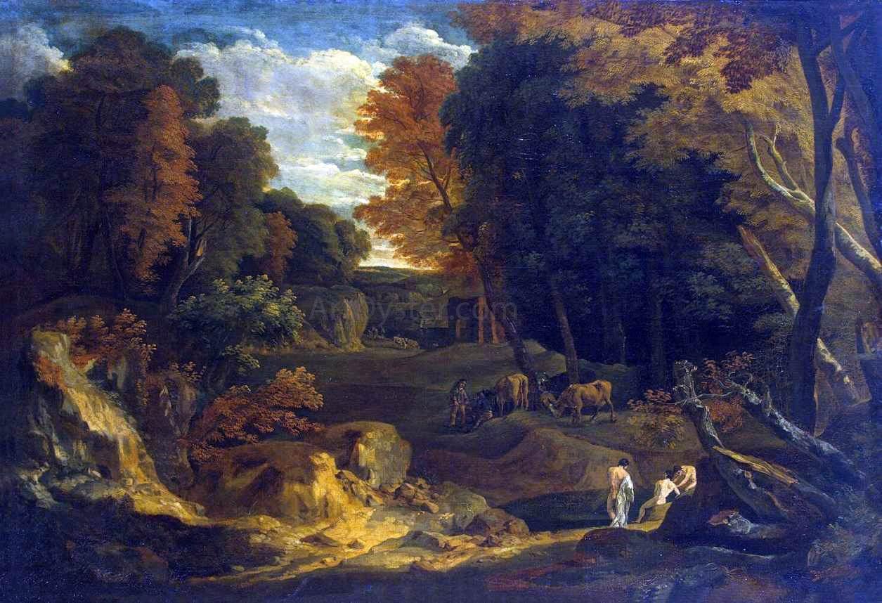 Cornelis Huysmans Forest Landscape - Canvas Print