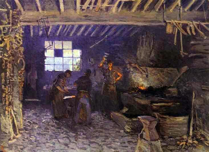 Alfred Sisley Forge at Marly-le-Roi - Canvas Print