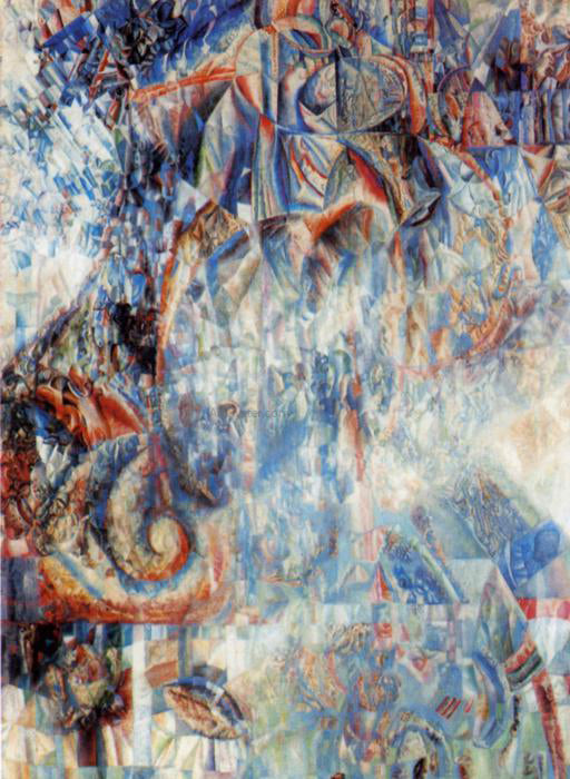 Pavel Filonov Formula of the Cosmos - Canvas Print