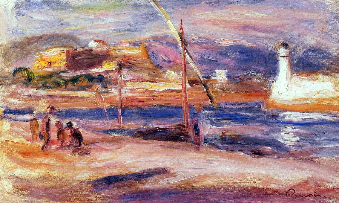 Pierre Auguste Renoir Fort Carre et Phare d'Antibes - Canvas Print