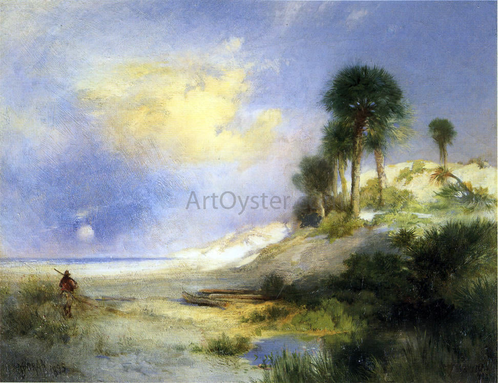 Thomas Moran Fort George Island, Florida - Canvas Print
