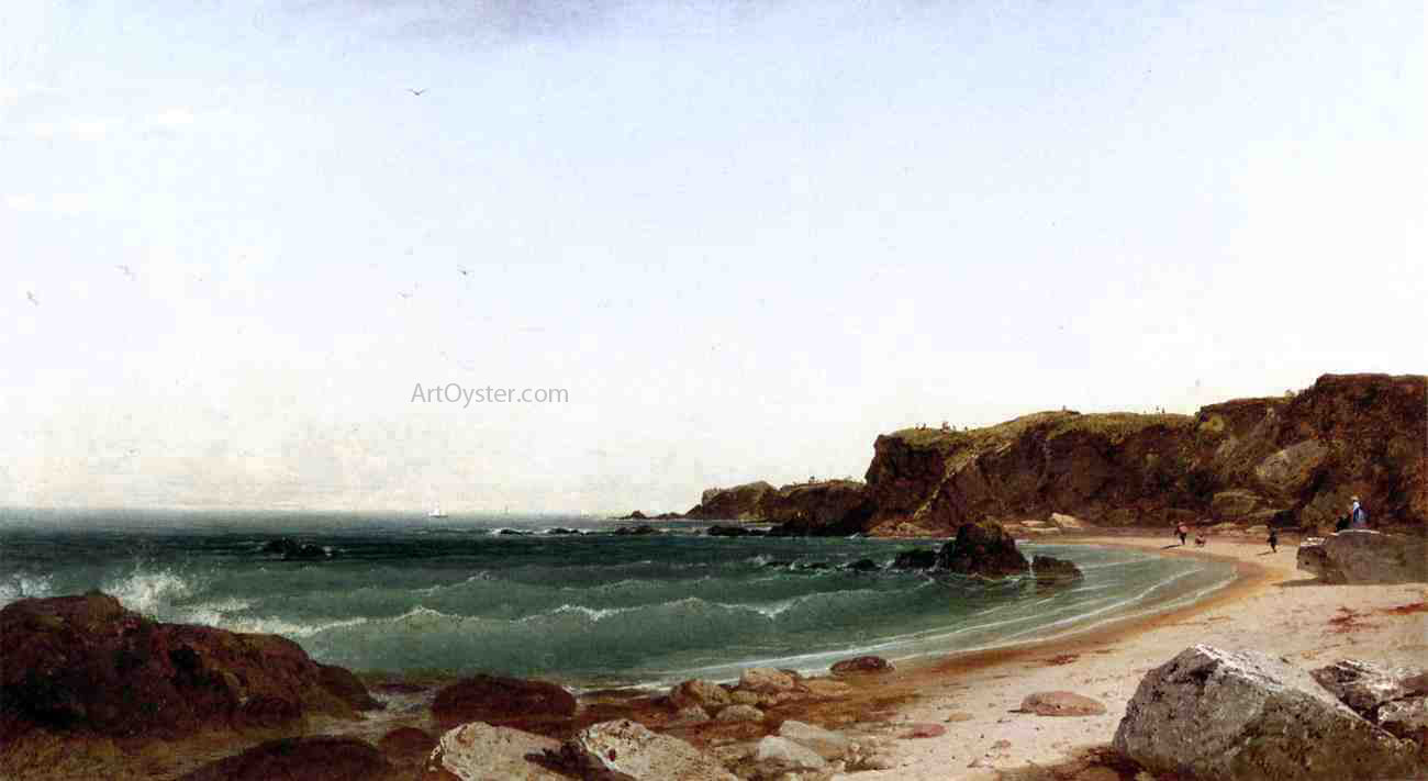 John Frederick Kensett Forty Steps, Newport, Rhode Island - Canvas Print