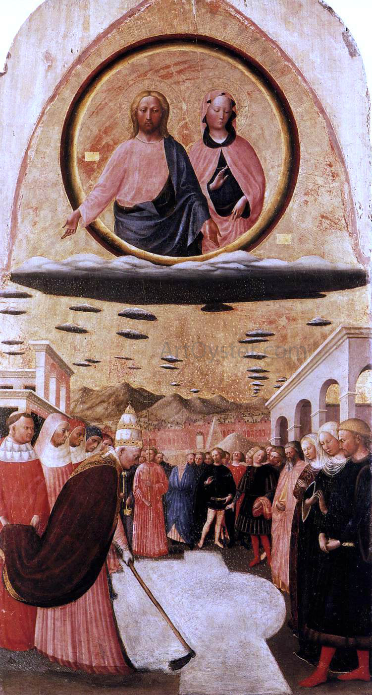 Masolino Da panicale Founding of Santa Maria Maggiore - Canvas Print