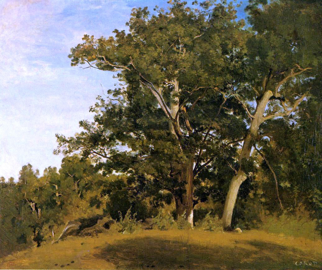Jean-Baptiste-Camille Corot Fountainebleau - Aux Georges d'Apremont - Canvas Print