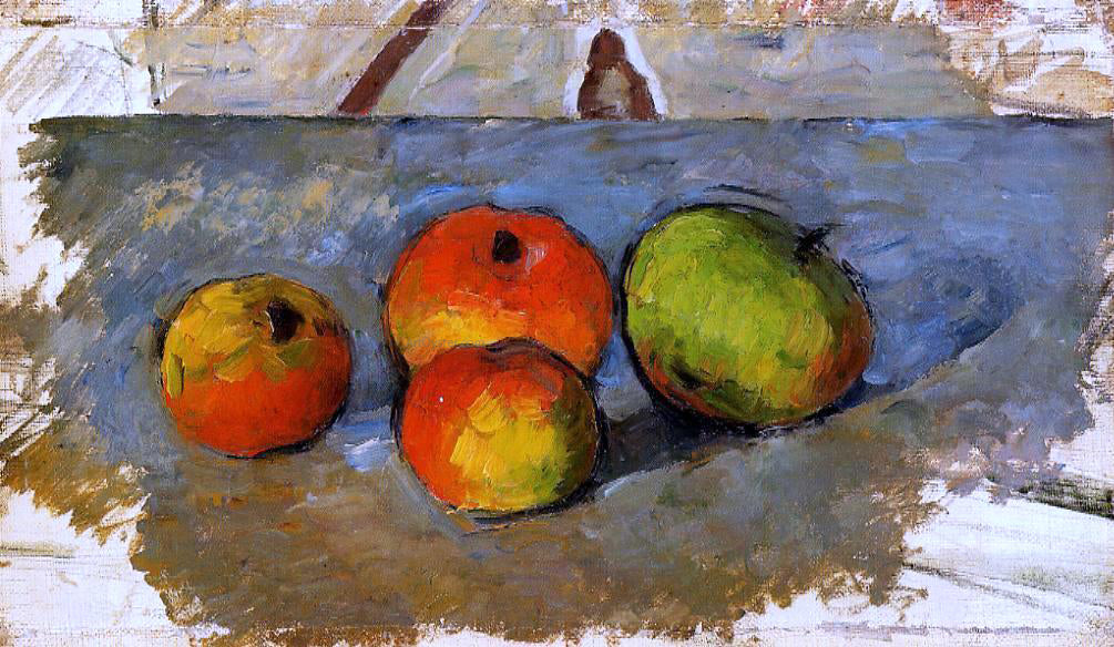 Paul Cezanne Four Apples - Canvas Print