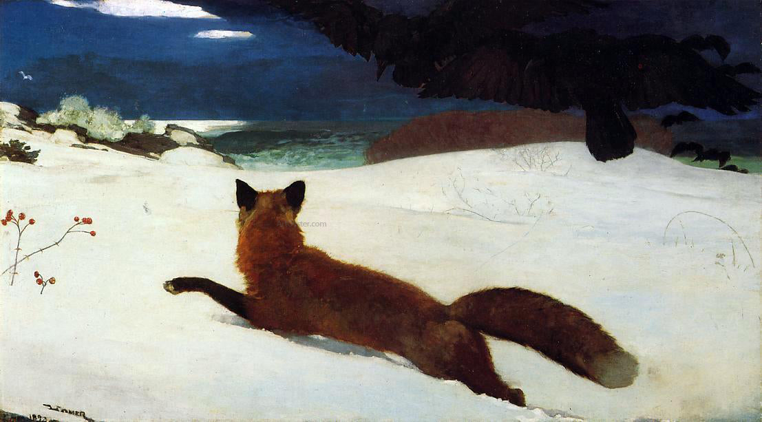 Winslow Homer Fox Hunt - Canvas Print