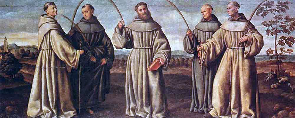 Bernardino Licinio Franciscan Martyrs - Canvas Print