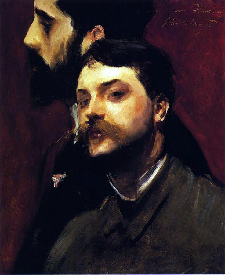 William Adolphe Bouguereau Francois Flameng and Paul Helleu - Canvas Print
