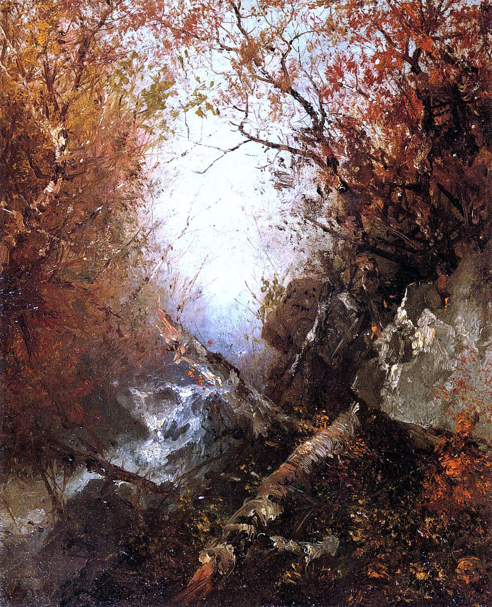 John Frederick Kensett Franconia Notch, New Hampshire - Canvas Print