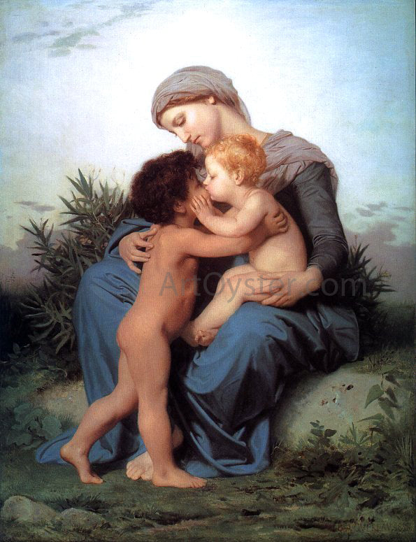 William Adolphe Bouguereau Fraternal Love - Canvas Print