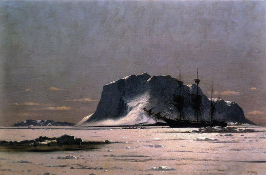 William Bradford Freeing a Square Rigger - Canvas Print