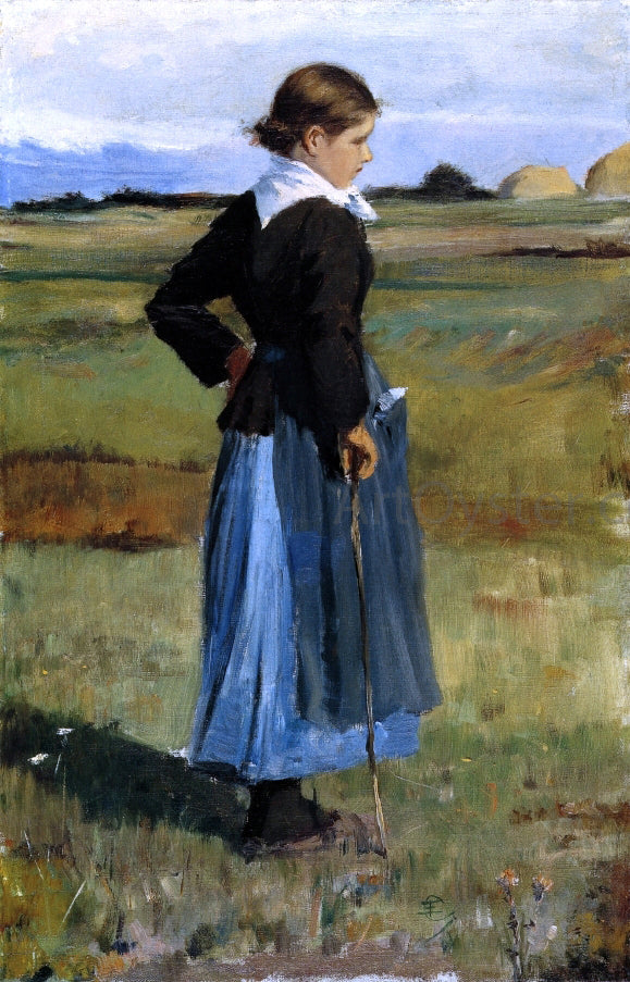 Frederick Childe Hassam French Peasant Girl - Canvas Print