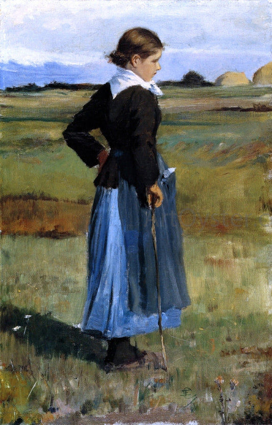 Frederick Childe Hassam French Peasant Girl - Canvas Print