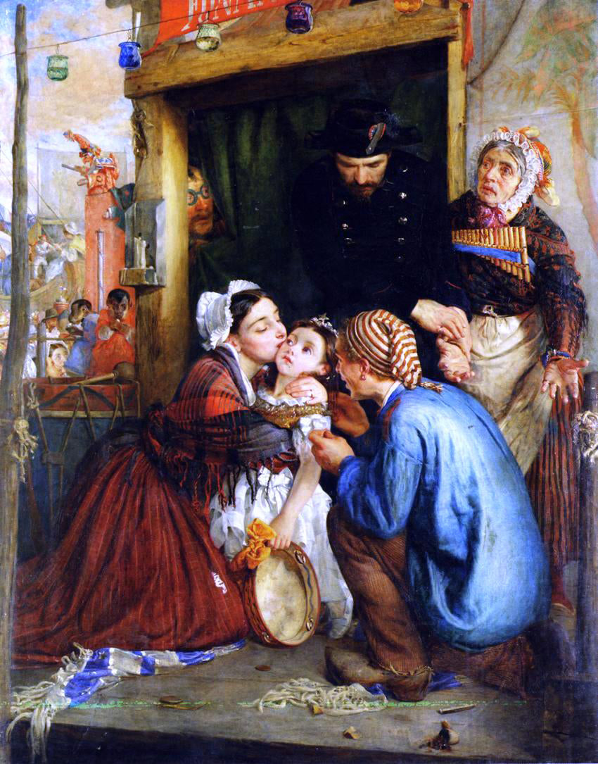 Philip Hermogenes Calderon French Peasants Finding their Stolen Child - Canvas Print