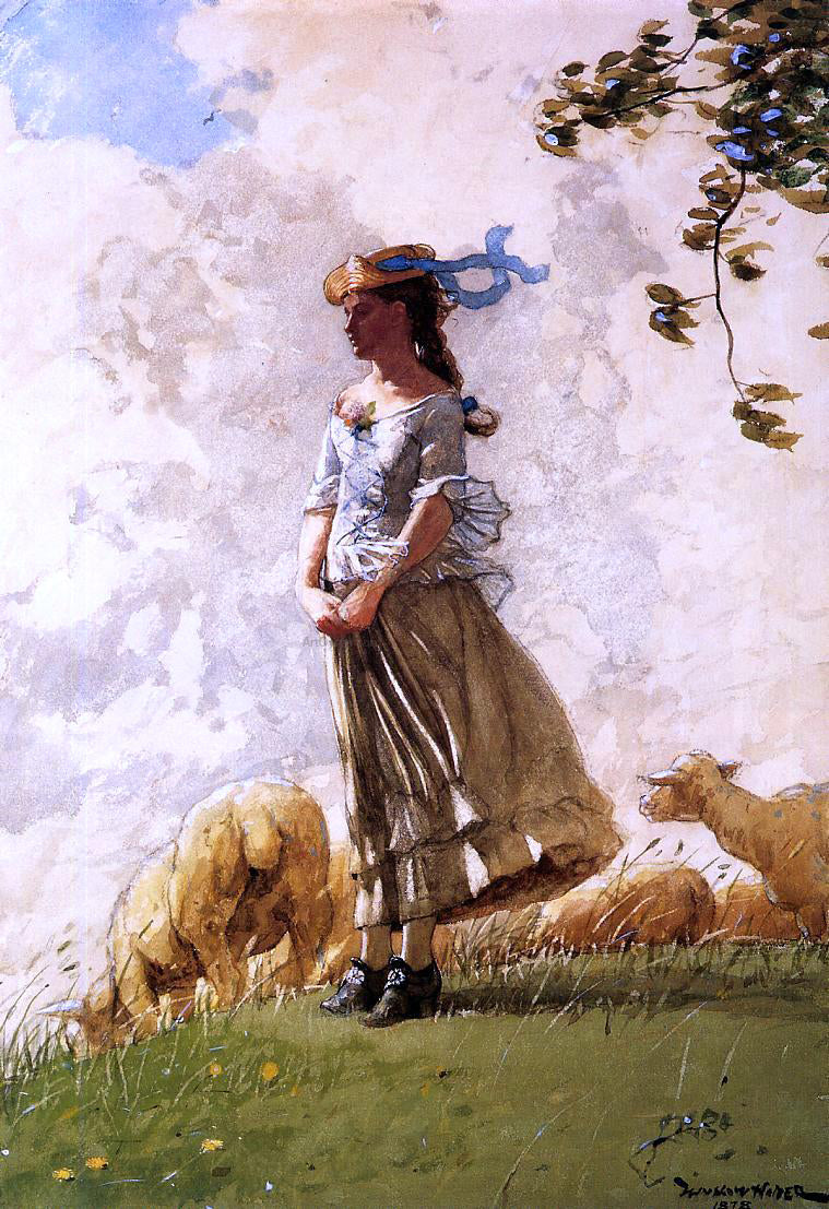 Winslow Homer Fresh Air - Canvas Print