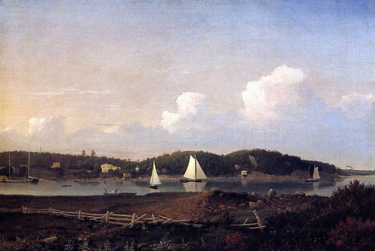 Fitz Hugh Lane Fresh Water Cove from Dolliver's Neck, Glouster - Canvas Print