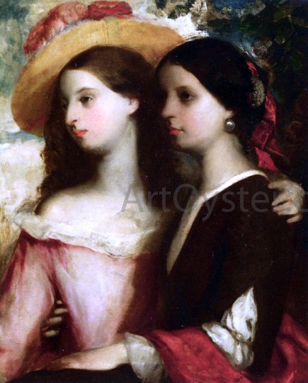 William Etty Friends - Canvas Print