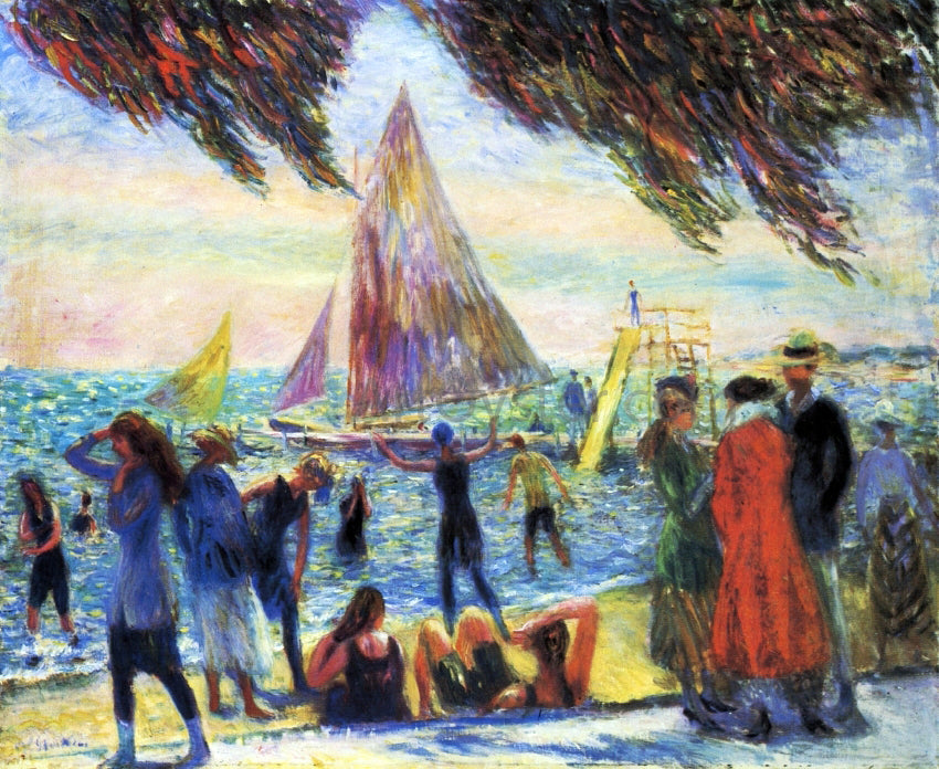 William James Glackens From Under Willows - Canvas Print