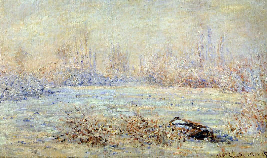 Claude Oscar Monet Frost - Canvas Print