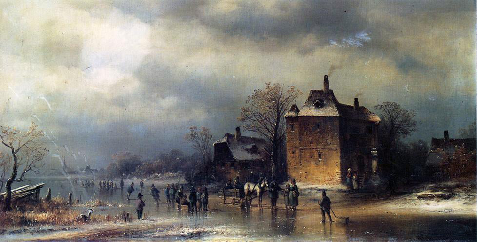 Anton Doll Frozen Winter Landscape - Canvas Print