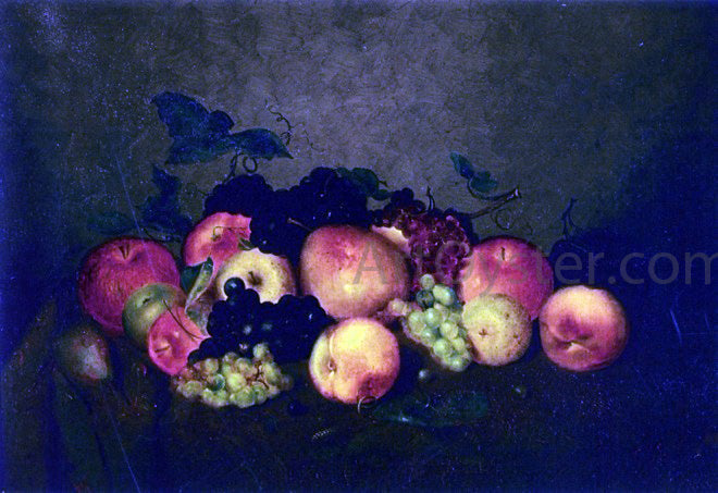 Charles Ethan Porter Fruit: Apples, Grapes, Peaches and Pears - Canvas Print