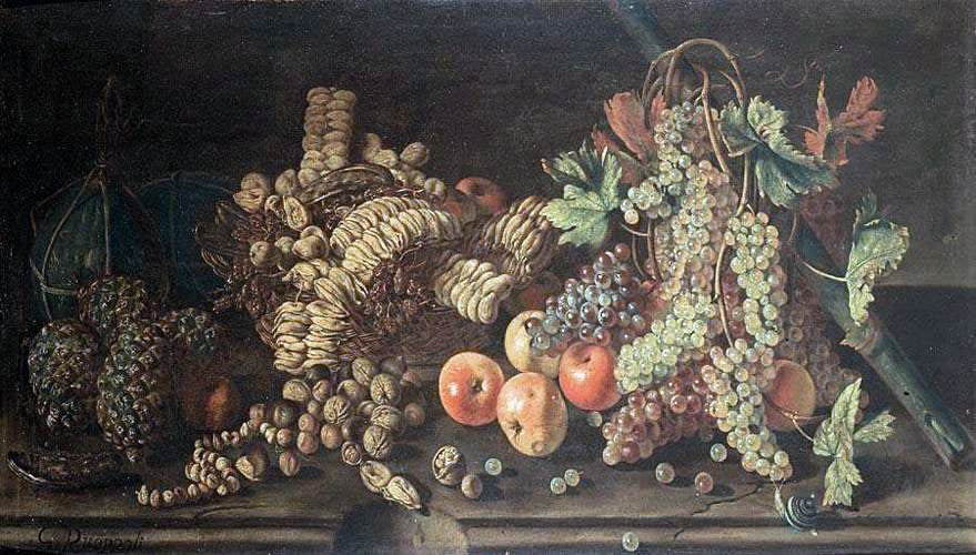 Giovanni Battista Ruoppolo Fruit Still-Life - Canvas Print