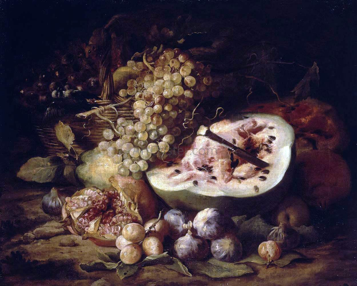 Abraham Brueghel Fruit Still-Life - Canvas Print