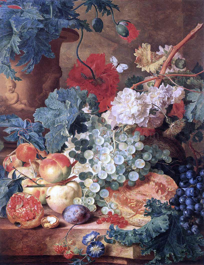 Jan Van Huysum Fruit Still-Life - Canvas Print