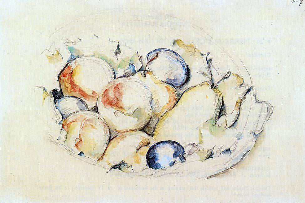 Paul Cezanne Fruits - Canvas Print