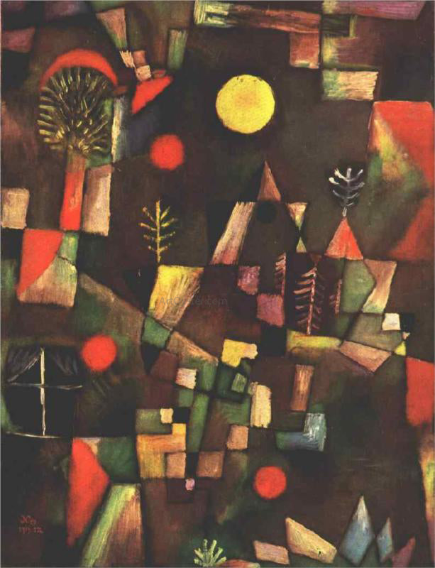 Paul Klee Full Moon - Canvas Print