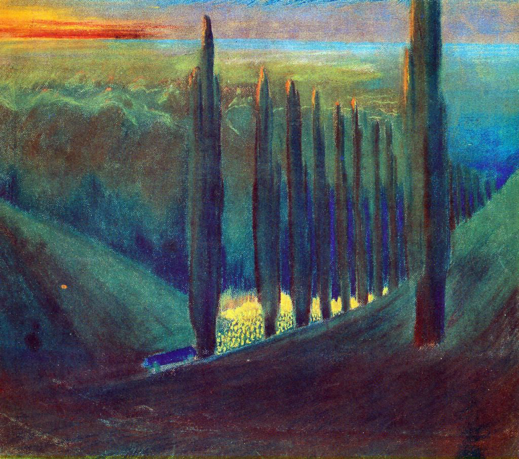 Mikalojus Ciurlionis Funeral Symphony IV - Canvas Print