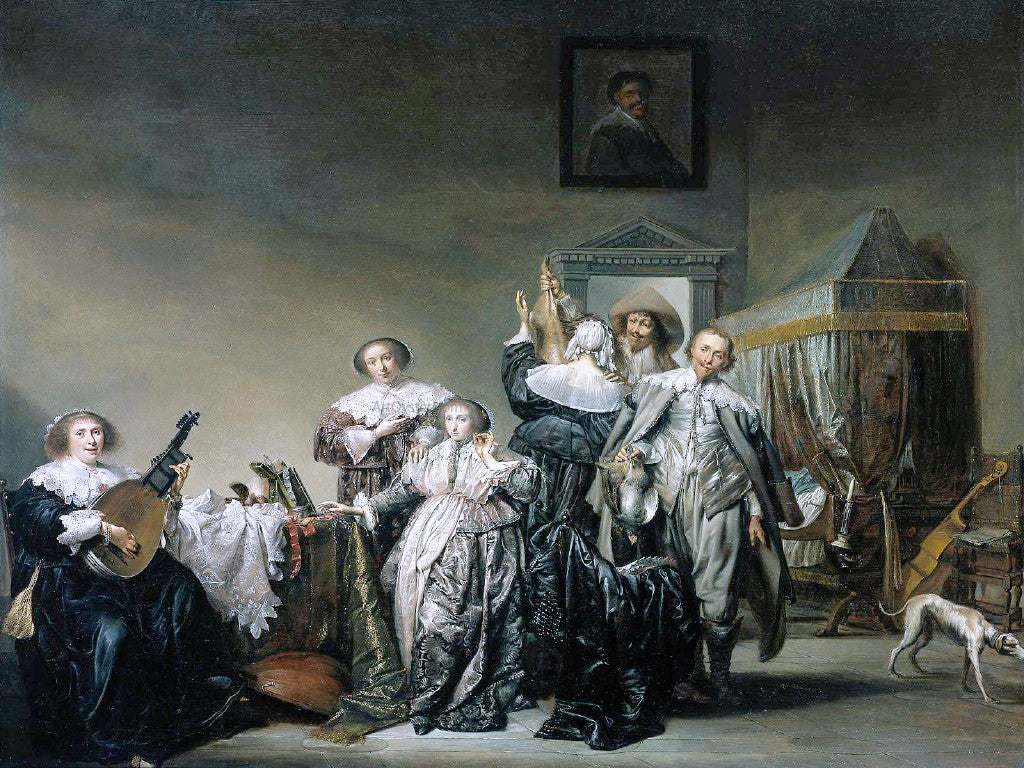 Pieter Codde Galant Company - Canvas Print