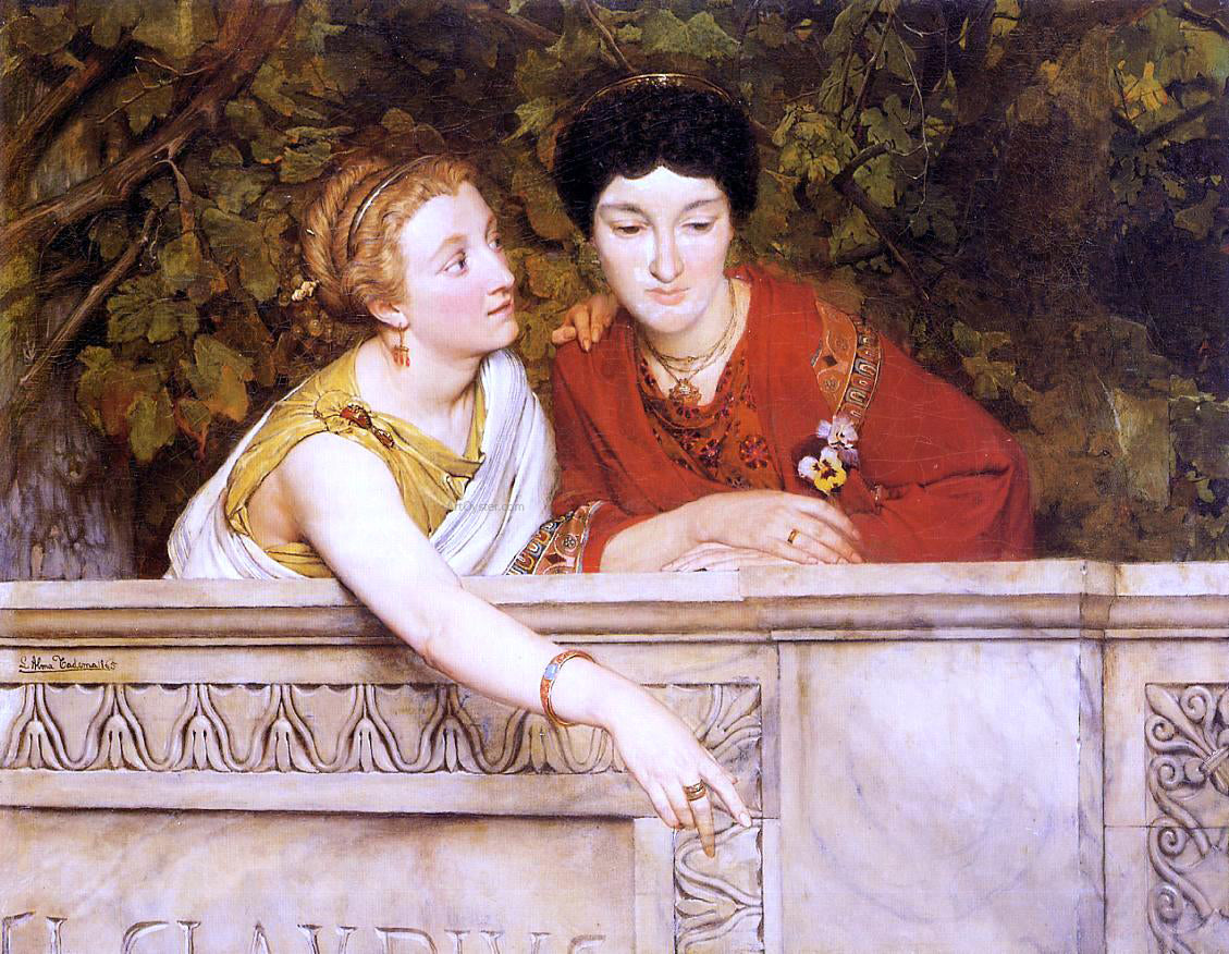 Sir Lawrence Alma-Tadema Gallo-Roman Women - Canvas Print