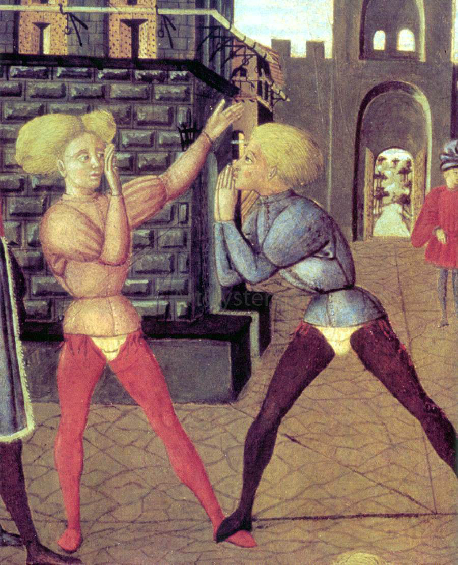 Scheggia Game of Civettino (detail) - Canvas Print