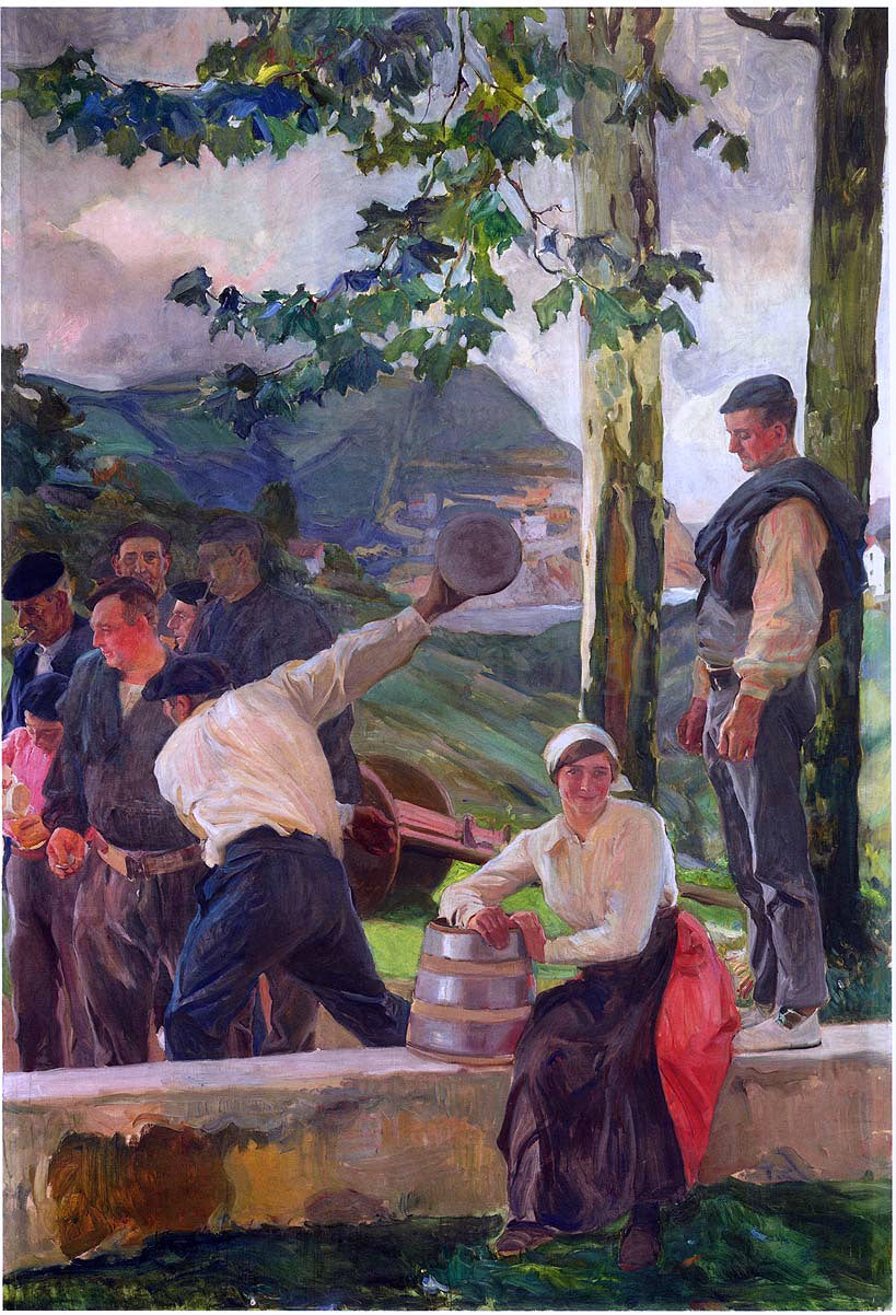 Joaquin Sorolla Y Bastida Game of Skittles - Canvas Print