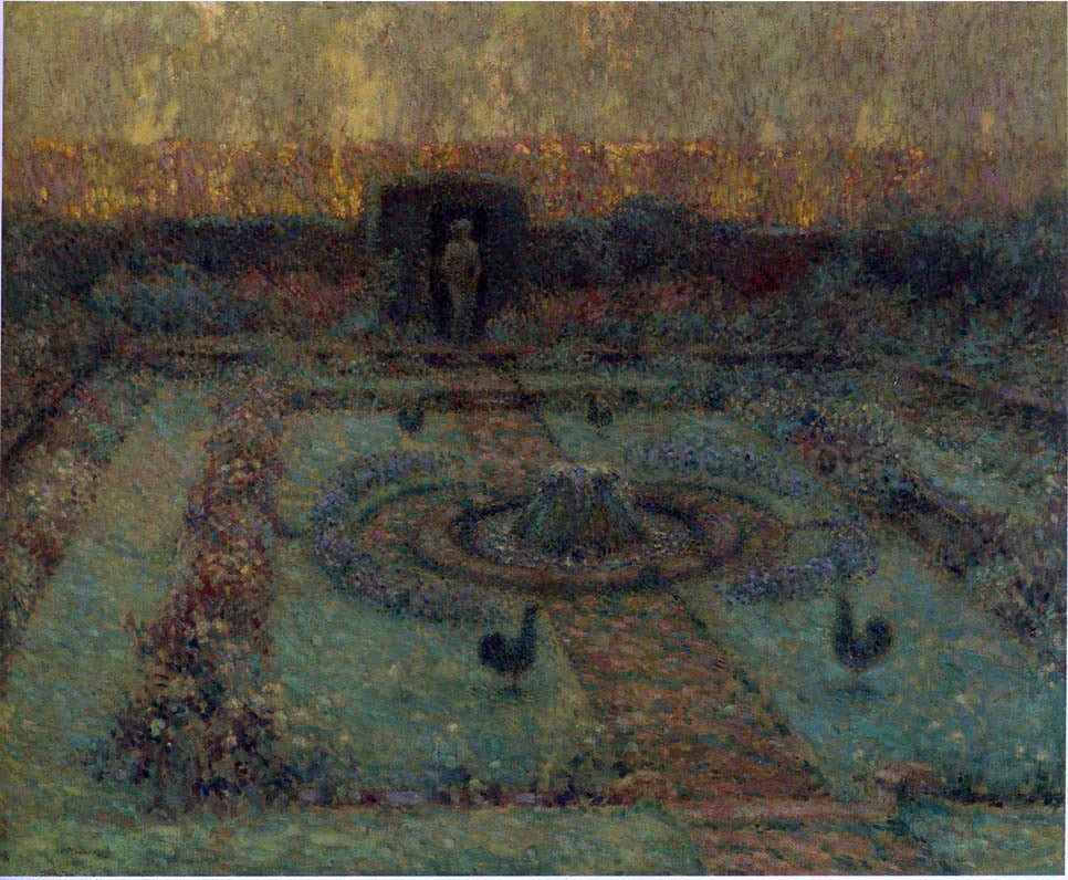 Henri Le Sidaner Garden at Hampton Court - Canvas Print