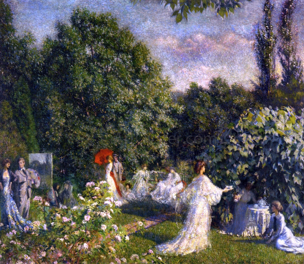 Phillip Leslie Hale Garden Party - Canvas Print